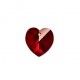 Swarovski přívěsek Heart Pendant Garnet Aurore Boreale