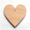 Srdce dřevěné k zavěšení - 7x7