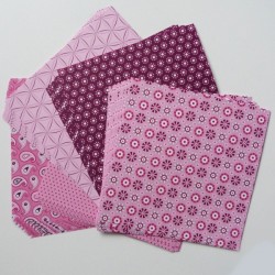 Origami papírky 15x15 Basic růžový