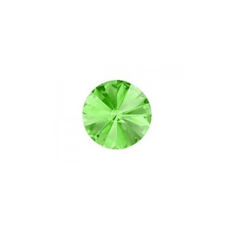 SWAROVSKI RIVOLI 12mm Peridot Foiled