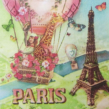 Paříž s balónem 33x33