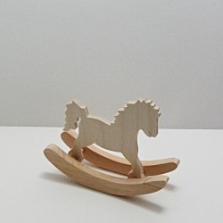 Dřevěný houpací koník 10cm