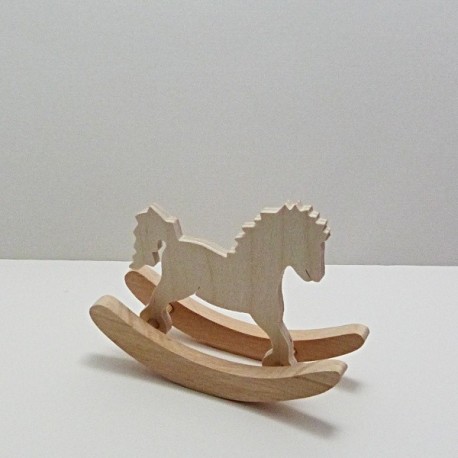 Dřevěný houpací koník 10cm